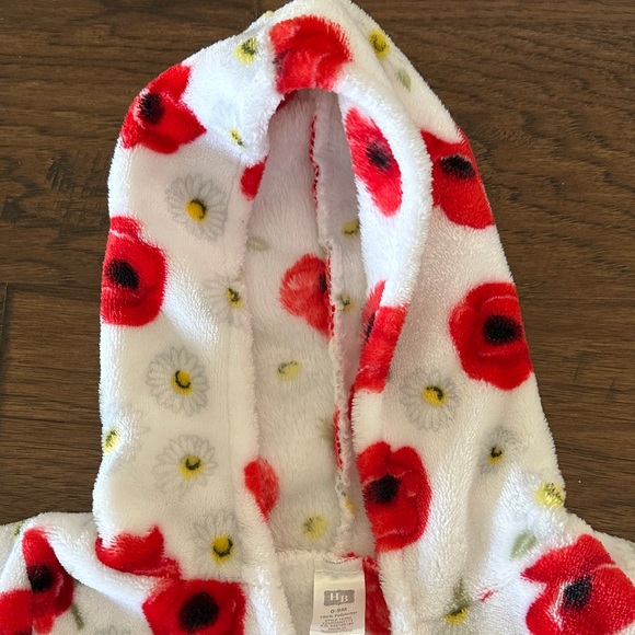 HB Cozy Baby Robe Red - Picture 2 of 4
